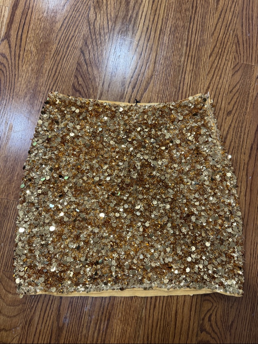 Zara xs women’s Gold Sequin Mini Skirt - Women's Party Skirt